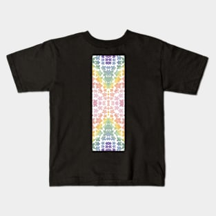 Tie Dye Rainbow Meeple Party Kids T-Shirt